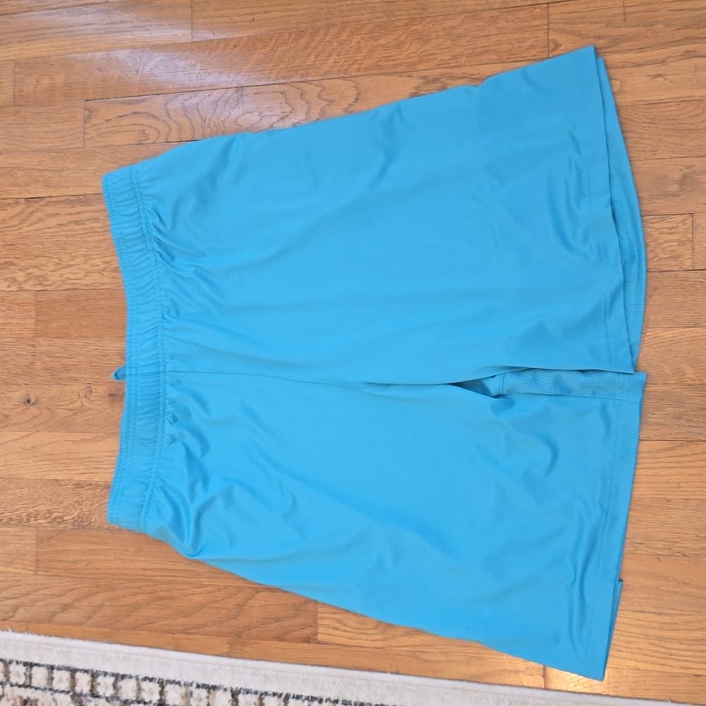 UNDER ARMOUR BRAND MEN'S BIG AND TALL TEAL ATHLETIC SHORTS SIZE 4XL